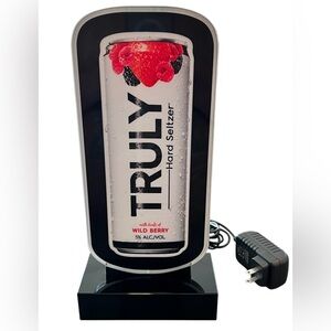 Truly Wild Berry Spiked Hard Seltzer 12" LED Light Up Bar Sign Man Cave Works